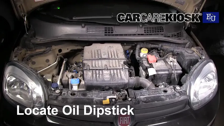 2016 Fiat Panda Pop 1.2L 4 Cyl. Oil Check Oil Level